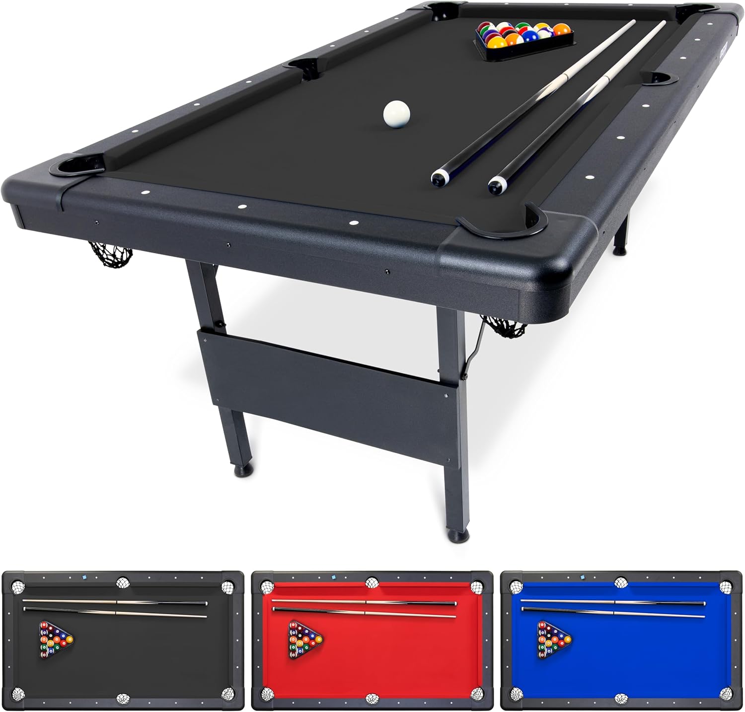 GoSports 6, 7, or 8 ft Billiards Table - Portable Philippines | Ubuy